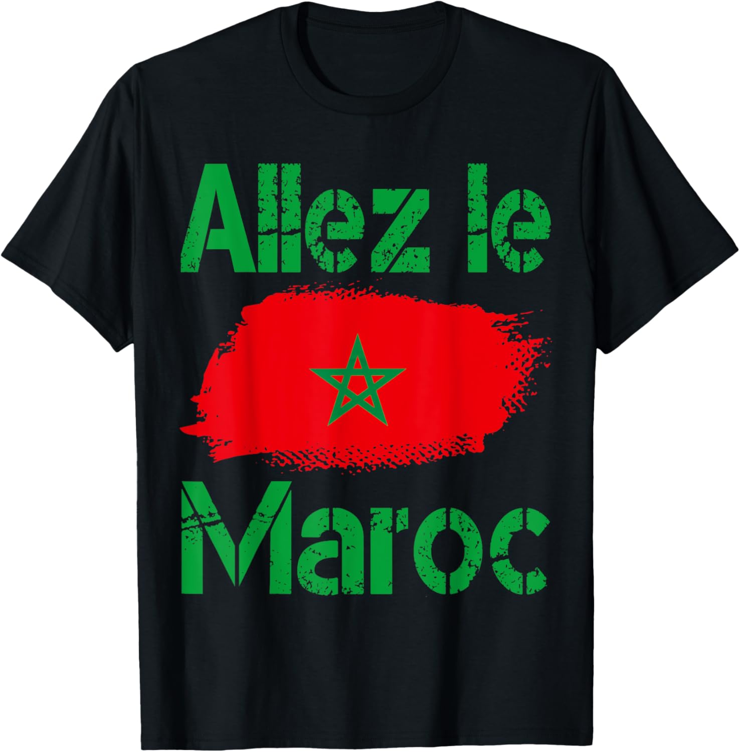 Drapeau Maroc, Idée Cadeau Supporter Marocain 2024 T-Shirt
